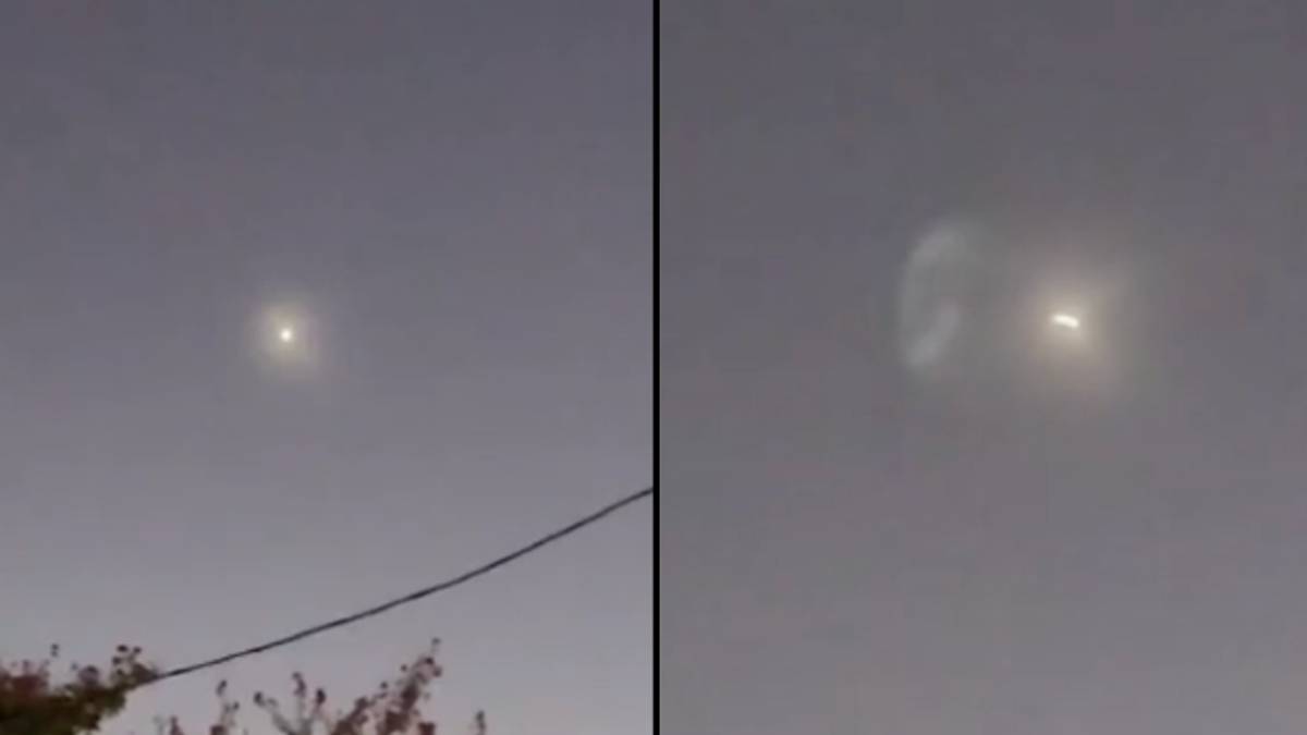 Les gens ne peuvent pas comprendre ce qu'est un objet volant inconnu dans le ciel