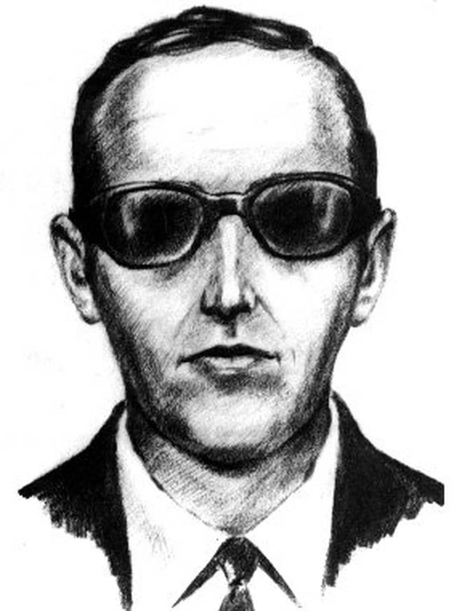 Un dessin du FBI de ce à quoi pourrait ressembler DB Cooper. Crédit : FBI