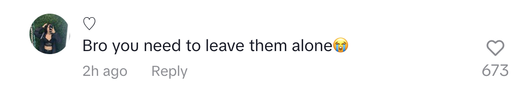 Harry Daniels Dua Lipa commentaire TikTok 03172024