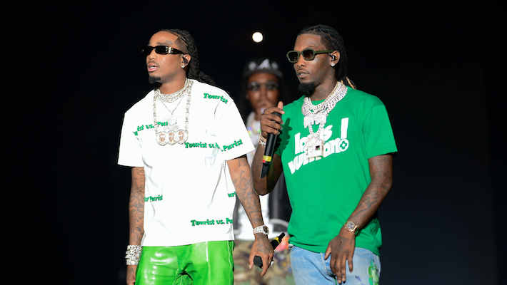 Offset ne semblait certainement pas avoir de problème avec Quavo alors qu'il partageait un message pour son collègue membre de Migos