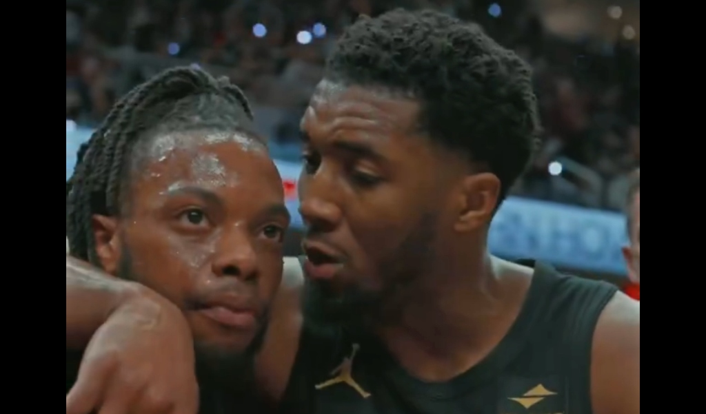 Donovan Mitchell a dit à Darius Garland "Je crois en toi" dans un moment cool sur le banc lors du match 7