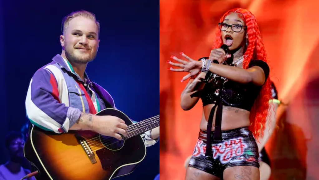 Zach Bryan a sorti Sexyy Red lors de son récent arrêt "The Quittin Time Tour" et les utilisateurs en ligne sont obsédés par le mashup improbable du duo