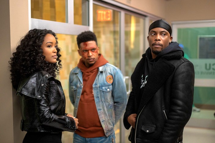 'Power Book II: Ghost' 401 avec LaToya Tonodeo dans le rôle de Diana, Lovell Adams-Grey dans le rôle de Dru et Woody McClain et Cane,