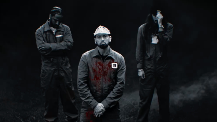 Eminem, Big Sean et BabyTron sont prêts à provoquer des cauchemars lyriques dans la bande-annonce vidéo du single "Tobey"