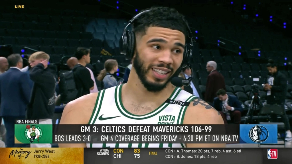 Jayson Tatum en vacances à Jrue : "Je ne sais pas comment ils nous ont laissé l'avoir"