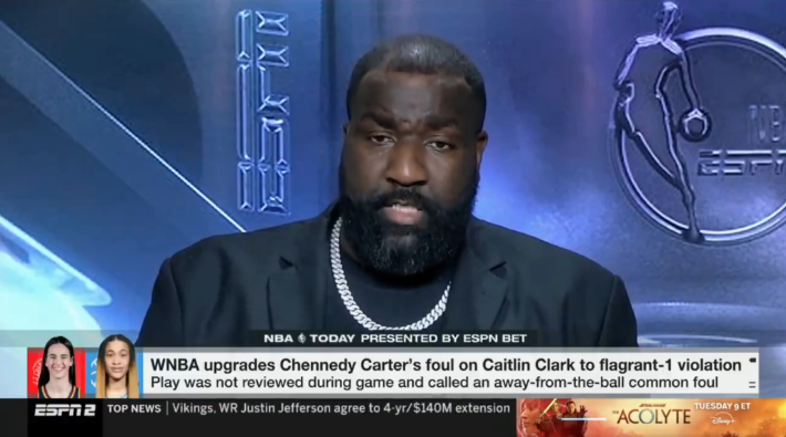 Kendrick Perkins a appelé les hommes des médias sportifs comme Stephen A. Smith et Pat McAfee à être « responsables de faire leurs devoirs » avec la couverture de la WNBA