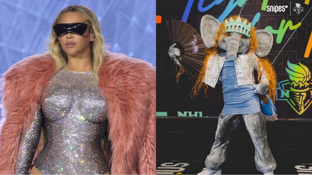 L'album "Renaissance" de Beyoncé a reçu l'hommage ultime de la mascotte du NY Liberty, Ellie The Elephant