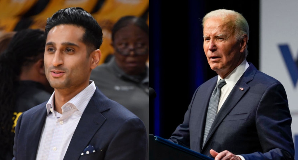 De nombreux fans de la NBA ont appris que Joe Biden abandonnait sa campagne de réélection grâce à Shams Charania