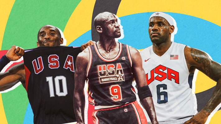 Les équipes olympiques de basket-ball masculines des États-Unis depuis 1992, classées