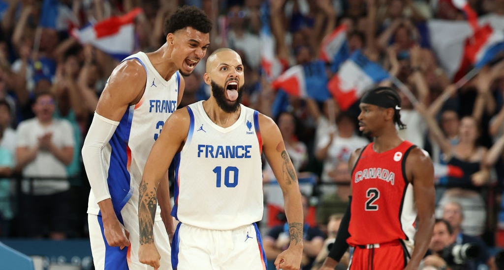 Le tir à trois points d'Evan Fournier depuis le milieu du terrain a permis à la France de s'imposer face au Canada