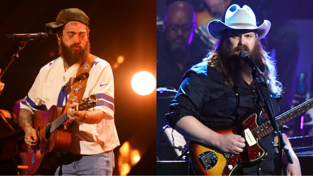 Post Malone et Chris Stapleton chantent sur le fait d'être « sobre en Californie » dans leur nouvelle chanson incroyablement enivrante