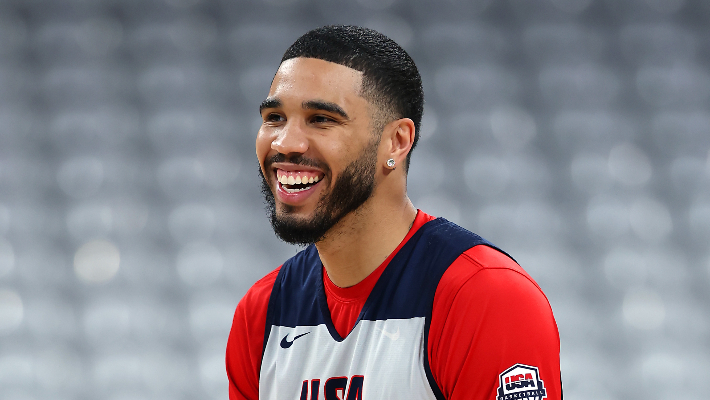Tom Brady a nommé Jayson Tatum QB dans une équipe de football composée de joueurs de l'équipe de basket-ball américaine