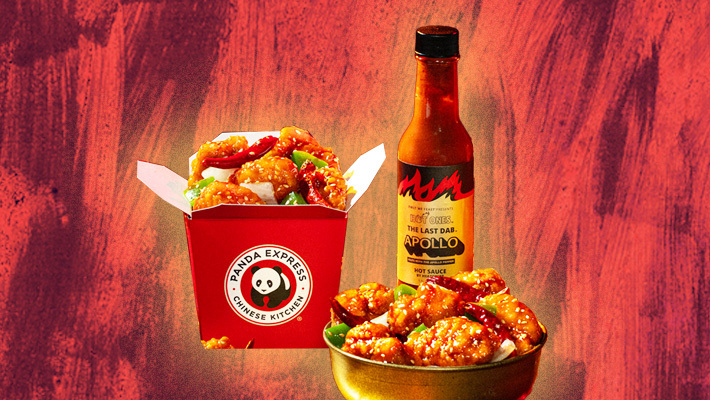 Hot Ones et Panda Express s'associent pour un poulet au bourbon flamboyant. Est-ce que c'est bon ? Notre avis