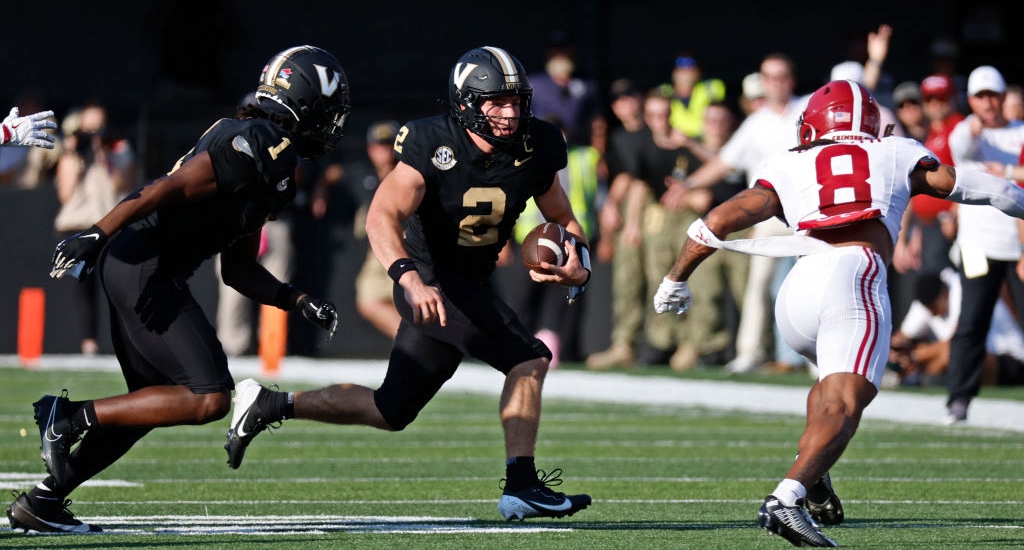 Diego Pavia et Vanderbilt ont choqué le n°1 de l’Alabama dans un revers de 40-35