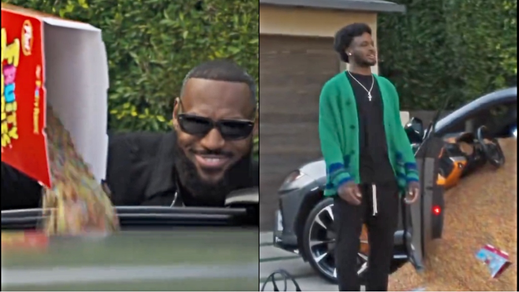 LeBron James Hazes son nouveau rookie Bronny dans une publicité Nike hilarante
