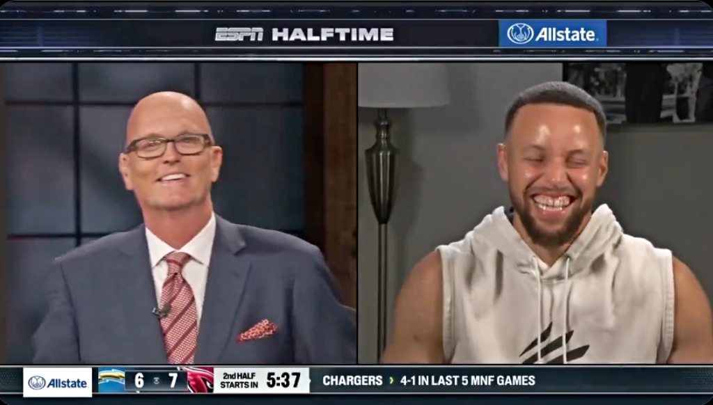 Steph Curry l'a perdu après que Scott Van Pelt l'ait critiqué pour être un fan des Panthers