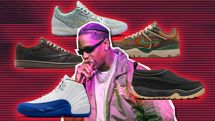 SNX : les meilleures baskets de la semaine, avec les Travis Scott Jordan 1 Velvet Brown, Jordan 12 Blueberry et plus