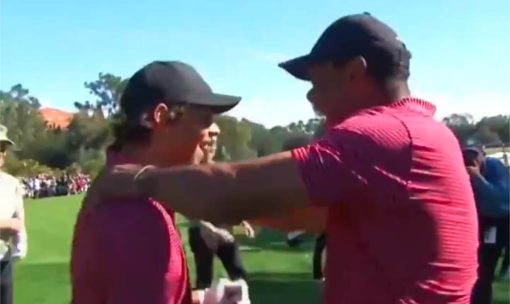 Charlie Woods a réalisé son premier trou d'un coup en jouant avec Tiger au championnat PNC