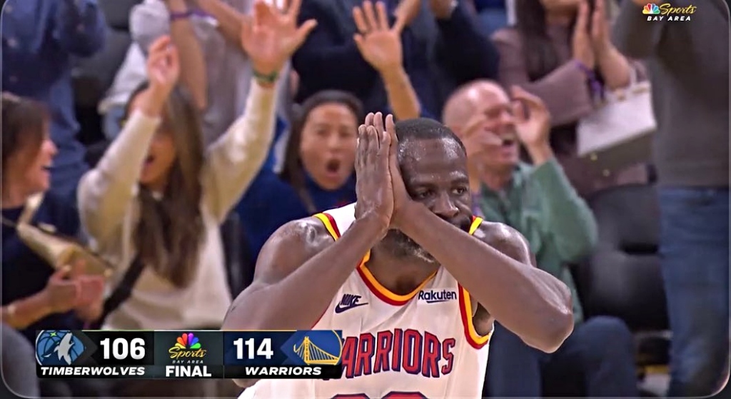 Draymond Green a fait la plus longue raillerie de « nuit » après avoir conduit Rudy Gobert pour un dunk