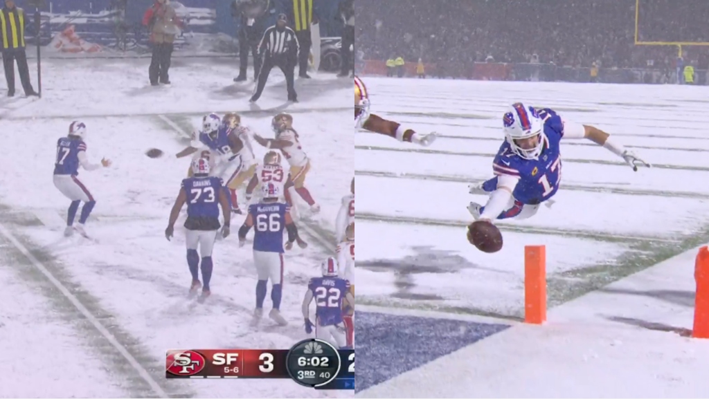 Josh Allen a obtenu un TD de passe et un TD de réception sur le même jeu grâce à un latéral effronté