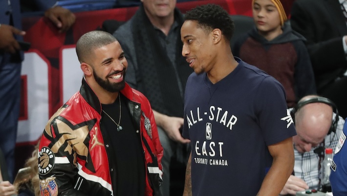 Drake n'a clairement pas pardonné à DeMar Derozan de se défendre soi-disant avec Kendrick Lamar pendant leur bœuf