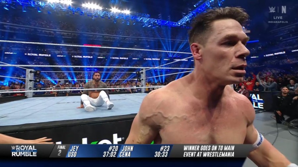 Jey Uso a stupéfait John Cena pour remporter le Royal Rumble de la WWE masculine