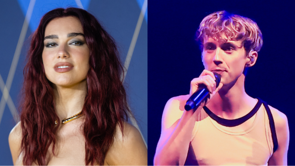 Dua Lipa et Troye Sivan ont offert un ventilateur chanceux avec un lecteur flash contenant leur remix «physique» de collaboration