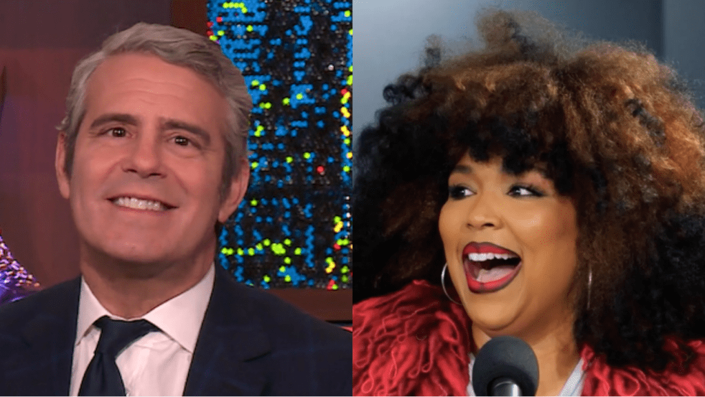 Lizzo a plaisanté sur son `` bœuf '' avec Andy Cohen, qui a commencé parce qu'il `` a sorti '' la relation du chanteur