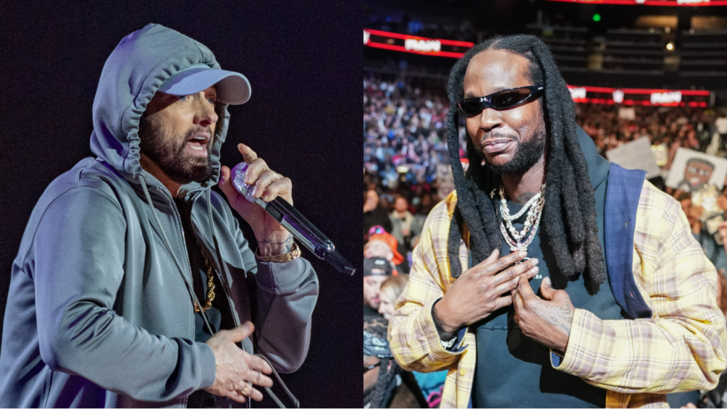 2 Chainz a été presque interdit de fumer de l'herbe autour d'Eminem, et il a partagé le moment «drôle» qui l'a presque causé