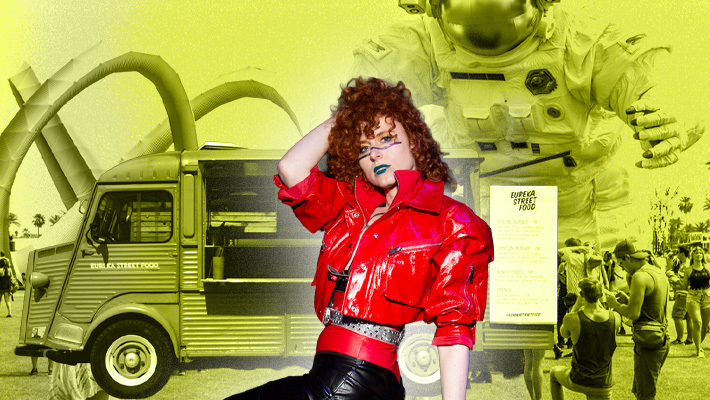 La feuille de loisirs de voyage de Kiesza comprend des rochers rouges, des wombats et de la boue de Glastonbury